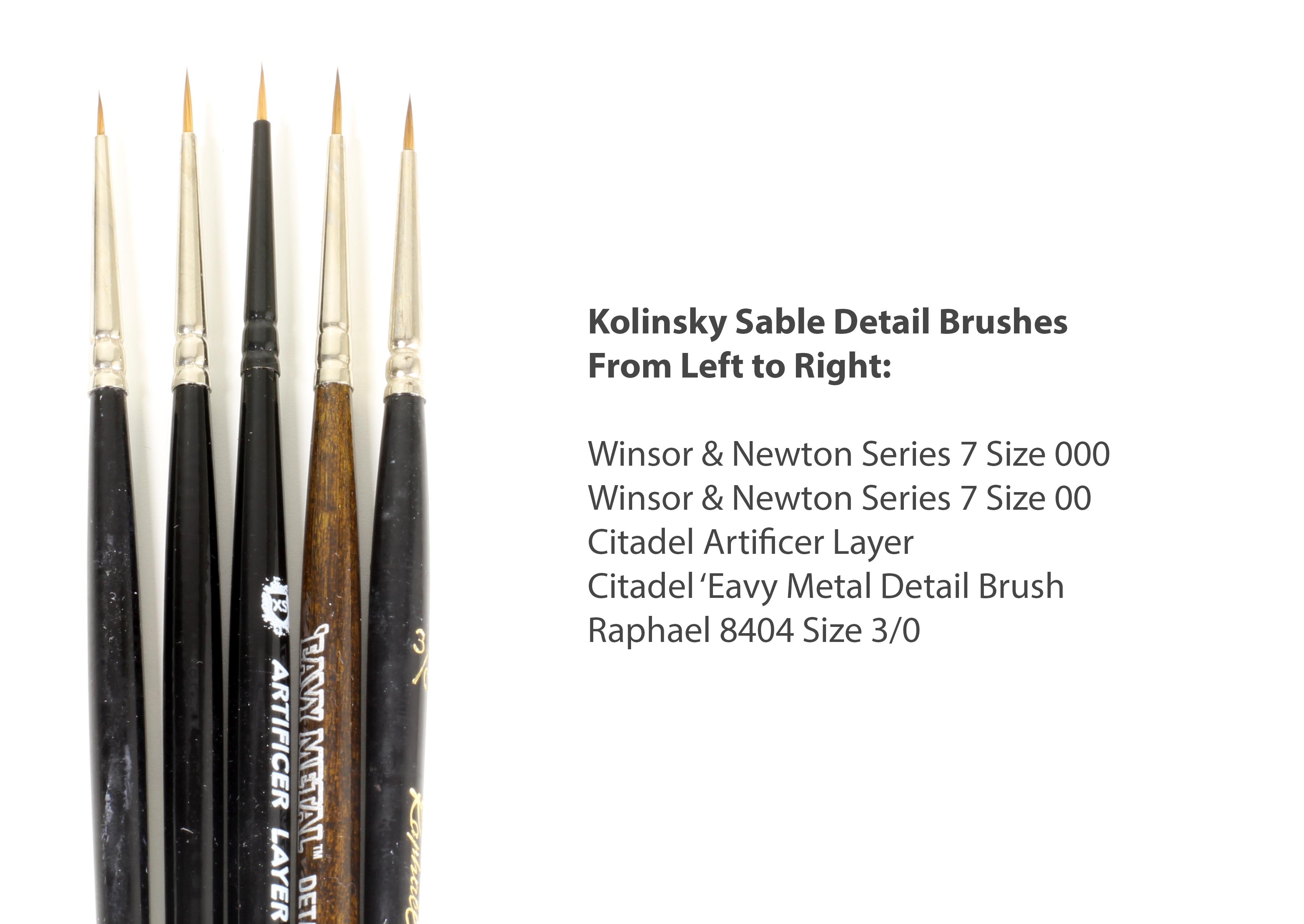 Brush, Citadel, Kolinksy Sable Brushes Kolinksy Sable Brushes